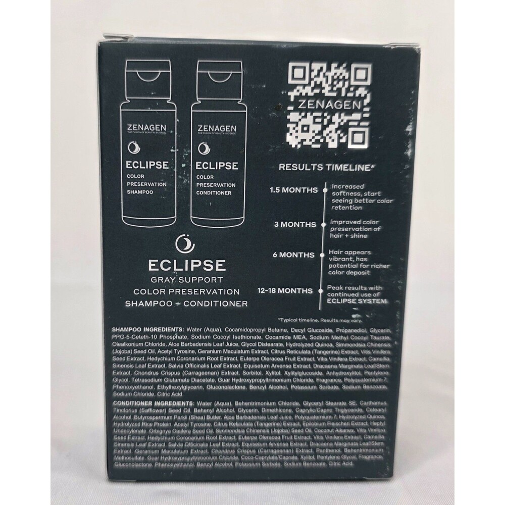 Zenagen Eclipse Anti-Gray Shampoo & Conditioner Travel Set NIB - Picture 5 of 6
